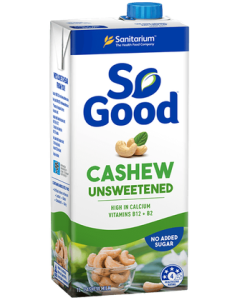 So Good - Cashew Milk - Unsweetened - 1lt