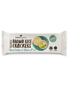 Brown Rice Crackers - Sour Cream & Chives  - 115g