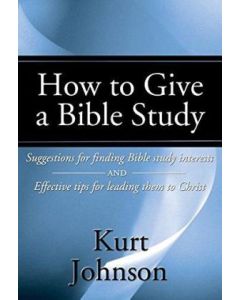 How to Give a Bible Study