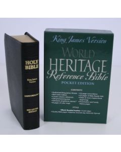 World Heritage Reference Bible (KJV) Pocket - Bonded Leather: Black