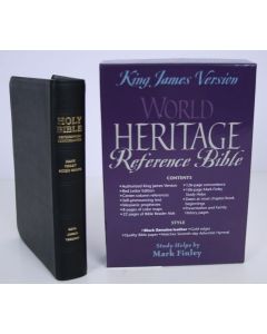 World Heritage Reference Bible (KJV) Genuine Leather: Black