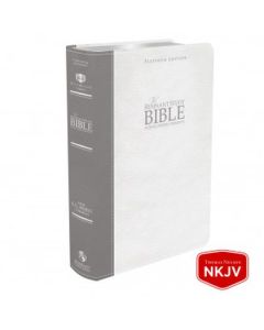 Platinum Remnant Study Bible (NKJV) Top-grain Leather: Grey/White