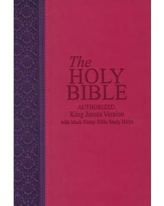 KJV Bible with Mark Finley Study Helps - Pink/Purple Cover