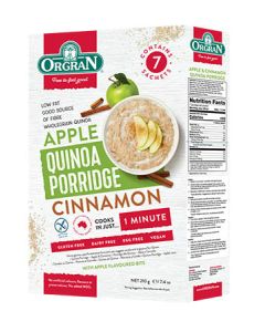 Apple Cinnamon Quinoa Porridge - 7 sachets  - 210g