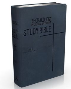 Archaeology and Cultural Background Study Bible (NKJV) Genuine Leather: Blue