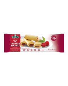 Fruit Filled Biscuits - Wild Raspberry Flavoured  - 175g