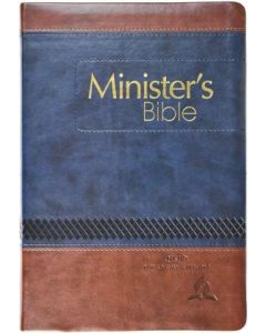 Minister's Bible (NKJV) - Navy/Brown