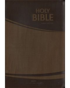 NKJV Giant Letter Bible - Brown