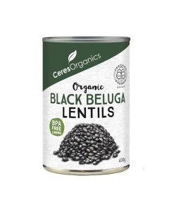 Black Beluga Lentils (Ceres Organics) - 400g 