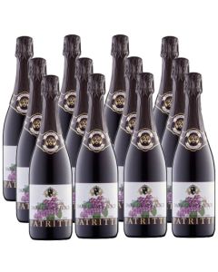 Patritti Sparkling Natural Dark Grape Juice Case 750ml x 12