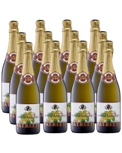 Patritti Sparkling Natural White Grape Juice Case 750ml x 12