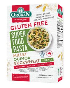 Super Food Pasta - Millet, Quinoa, Buckwheat Spirals  - 250g