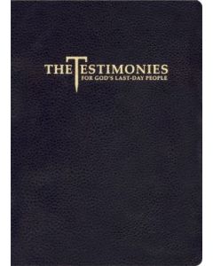 The Testimonies for God's Last-day People - Genuine Leather, Black