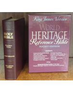 World Heritage Reference Bible (KJV) Pocket - Bonded Leather: Burgundy