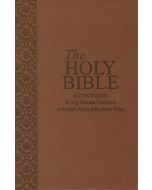 KJV Bible with Mark Finley Study Helps and Thumb Indexed - Tan Cover