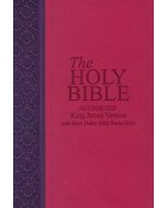 KJV Bible with Mark Finley Study Helps - Pink/Purple Cover