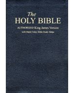 KJV Bible with Mark Finley Study Helps, Thumb Indexed - Bonded Leather: Black